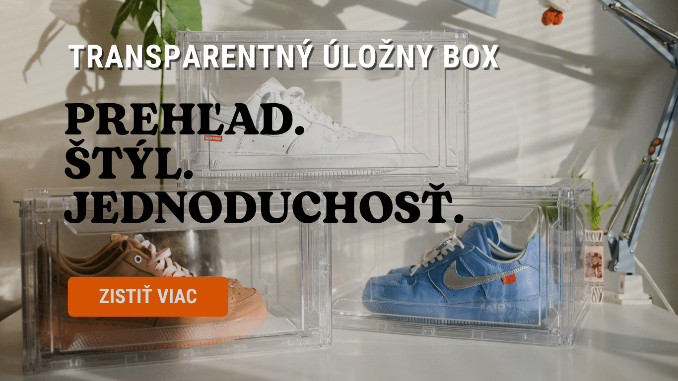 Úložné transparentné boxy